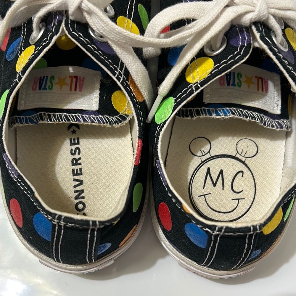 Converse Miley Cyrus Polka Dot Multicolor Unisex Sneakers Women’s 9.5 Men’s 7.5 - Picture 2 of 10